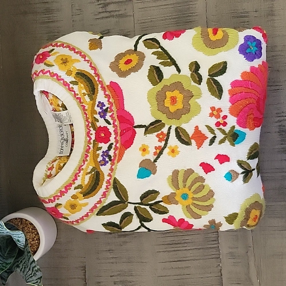 Vintage Bonnie Boerer Embroidered Sweater